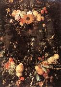 HEEM, Jan Davidsz. de Fruit and Flower Still-life dg oil painting artist